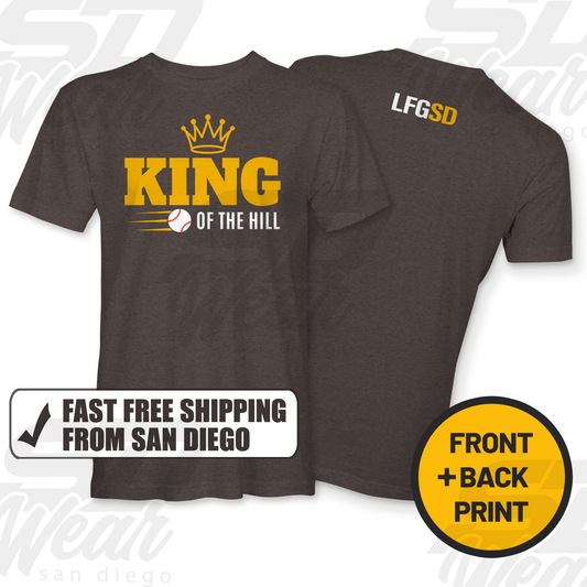 King of the Hill – San Diego Baseball Tee
