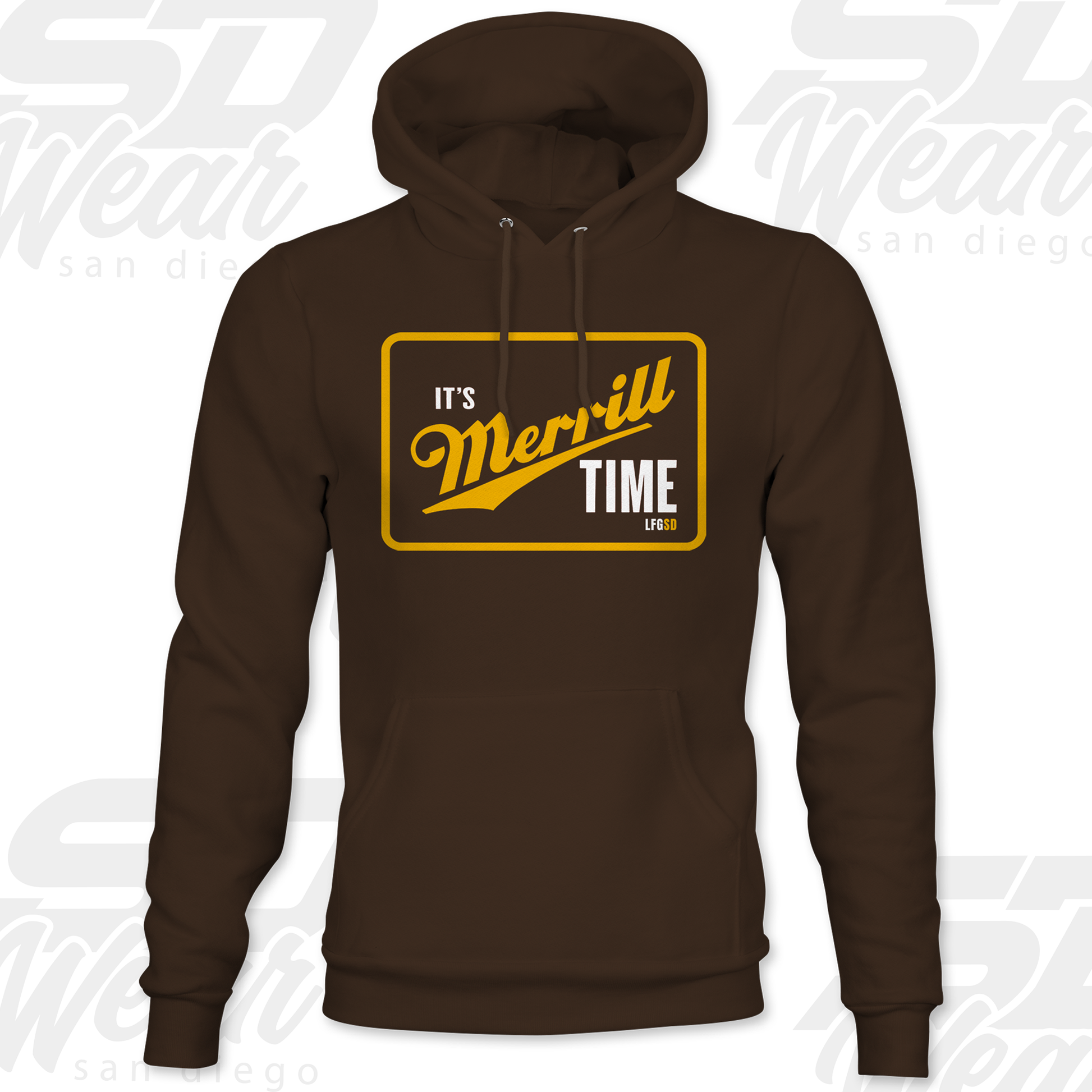 It’s Merrill Time Hoodie Front